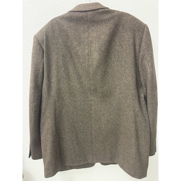 Tom Tailor Men's Sport Coat Jacket Size 44L Cashmere Blend Dark Brown - Picture 2 of 11